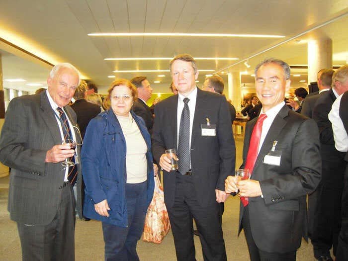 Our first presentation at the IMO : Capt. Rod Short and Capt. K.N.Deboo presenting the Deck Cadet SSTP at IMO in 2011
