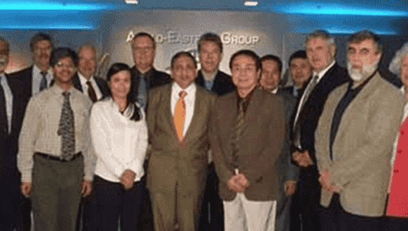 Representatives at the Annual General Meeting, including Capt. Pradeep Chawla, Richard Teo, Rod Short and Sriram Rajagopal. GlobalMET now has over 100 members worldwide.